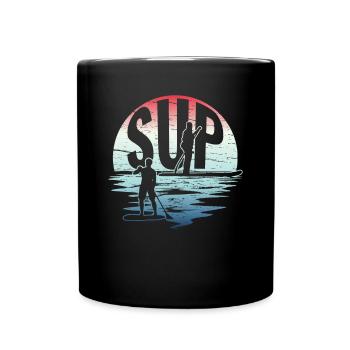Retro SUP Horizon - Stand Up Paddle - Mug uni - noir - Devant