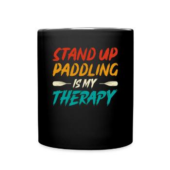 Le Stand Up Paddle est ma thérapie - SUP Stand-Up Paddle - Mug uni - noir - Devant