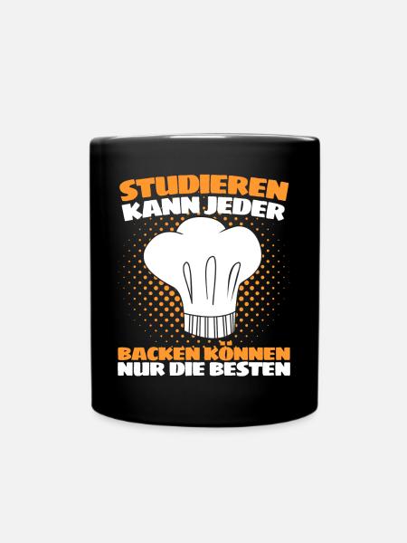 BACKEN KÖNNEN NUR DIE BESTEN - Bäcker Konditor - Tasse einfarbig - Schwarz