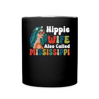 Frieden Groovy - Tasse einfarbig - Schwarz - Vorne