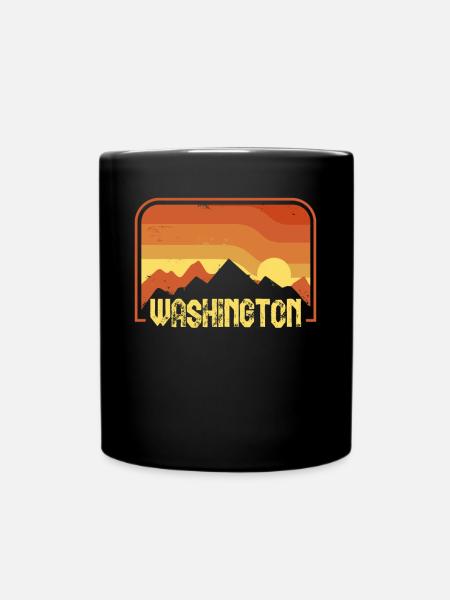 Washington - Tasse einfarbig - Schwarz