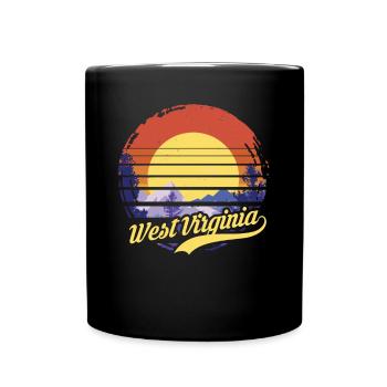 Virginie-Occidentale - Mug uni - noir - Devant