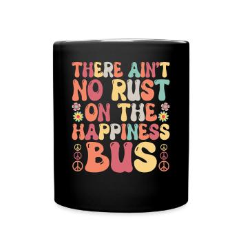 Hippie Frieden Freundlichkeit - Tasse einfarbig - Schwarz - Vorne