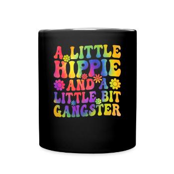 Peace Tie Dye - Full Colour Mug - black - Front