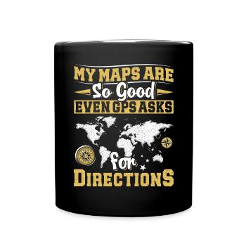 Cartographes - Mug uni - noir - Devant