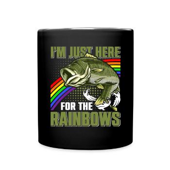 Funny Fishing Men Women - Tasse einfarbig - Schwarz - Vorne