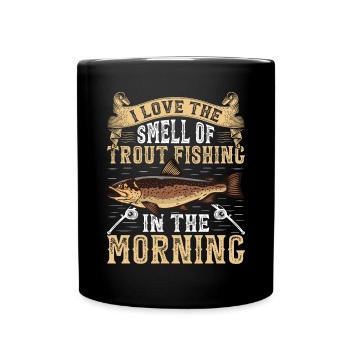 Funny Fishing Men Women - Tasse einfarbig - Schwarz - Vorne