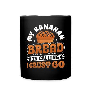Drôle de vêtements de cuisson au pain aux bananes - Mug uni - noir - Devant