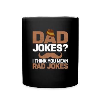 Herren Papa Papa Vatertag Vintage Ehemann Lustig - Tasse einfarbig - Schwarz - Vorne