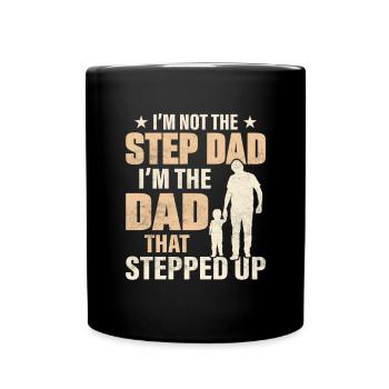 Herren Papa Papa Vatertag Vintage Ehemann Lustig - Tasse einfarbig - Schwarz - Vorne