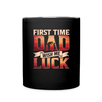 Herren Papa Papa Vatertag Vintage Ehemann Lustig - Tasse einfarbig - Schwarz - Vorne
