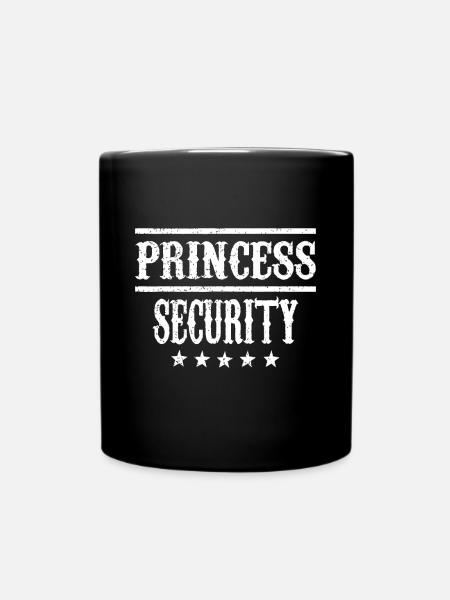 Prinzessin Security Halloween Geburtstagskostüm Mama D - Tasse einfarbig - Schwarz