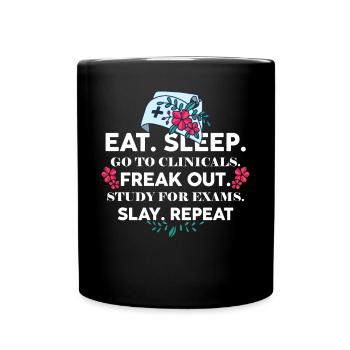 Nursing School Student Future Nurse - Full Colour Mug - black - Front