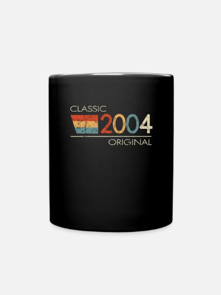2004 Geburtstag Classic Original - Tasse einfarbig - Schwarz
