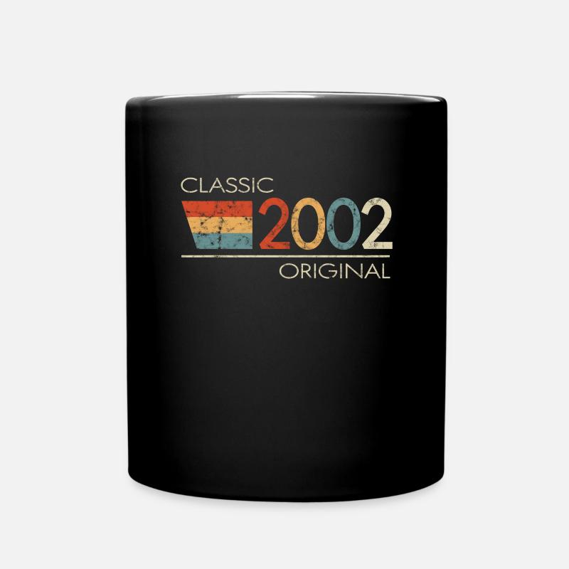 2002 Geburtstag Classic Original - Tasse einfarbig - Schwarz