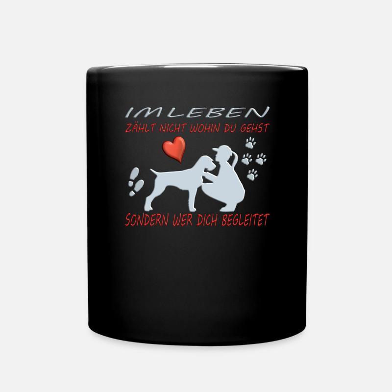 Hunde Deutsch Drahthaar Hundebesitzer - Tasse einfarbig - Schwarz