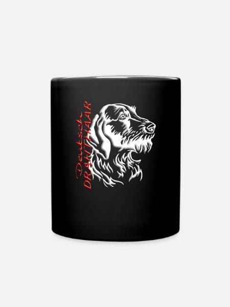 Hunde Deutsch Drahthaar Hundebesitzer - Tasse einfarbig - Schwarz