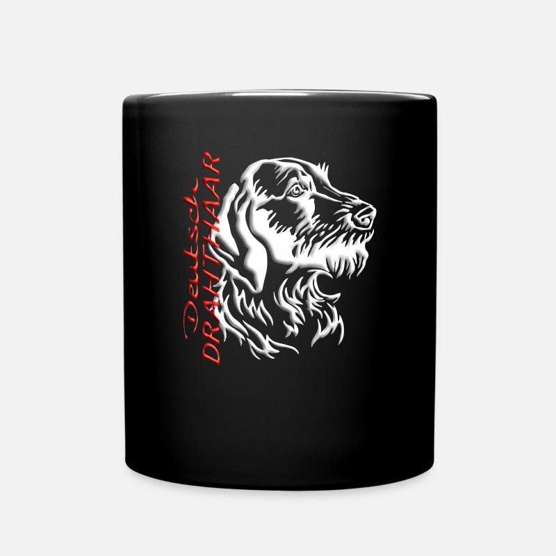 Hunde Deutsch Drahthaar Hundebesitzer - Tasse einfarbig - Schwarz