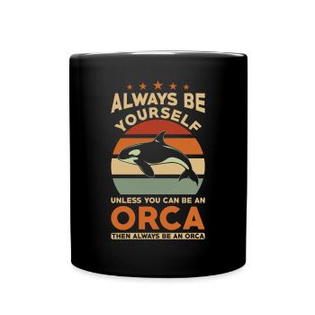 Orque Whale Dicton - Mug uni - noir - Devant