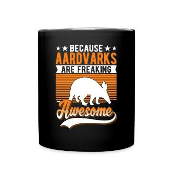 Aardvark Gift Aardvark - Full Colour Mug - black - Front