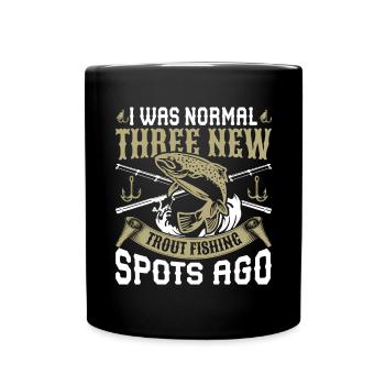 Funny Fishing Men Women - Tasse einfarbig - Schwarz - Vorne