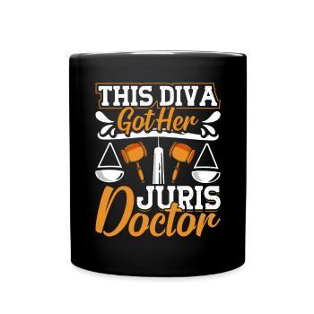 Doctorate Degree great - Tasse einfarbig - Schwarz - Vorne