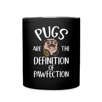 Pug Gifts for Pug Lovers - Full Colour Mug - black - Front