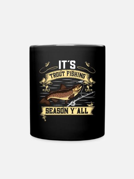 Funny Fishing Men Women - Tasse einfarbig - Schwarz