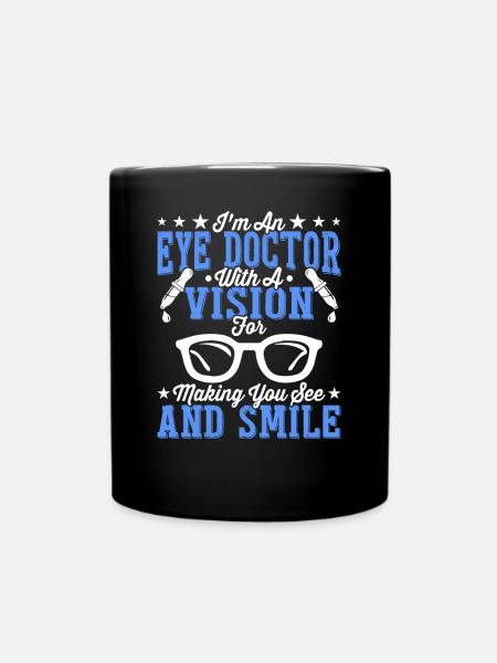 Augenarzt Augenarzt Augenoptiker - Tasse einfarbig - Schwarz