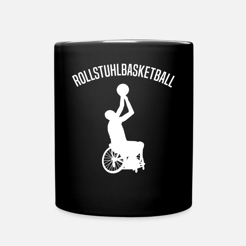 Rollstuhlbasketball Rollstuhl Basketball Spieler - Tasse einfarbig - Schwarz