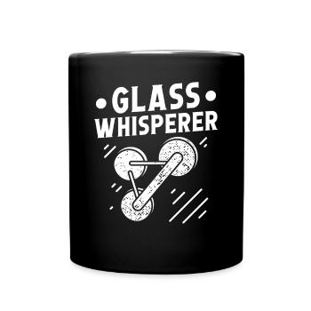 Glaser Glass Whisperer Glaserarbeiter Fensterbau - Full Colour Mug - black - Front