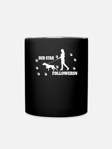 Hunde Deutsch Drahthaar Hundebesitzer - Tasse einfarbig - Schwarz