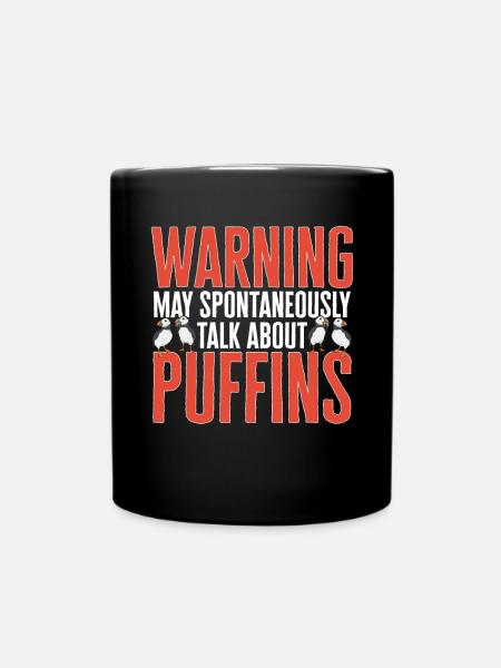 Papageientaucher Puffin Alkenvögel Lunde - Tasse einfarbig - Schwarz