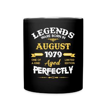 Vintage Aged To Perfection August 1979 - Full Colour Mug - black - Front