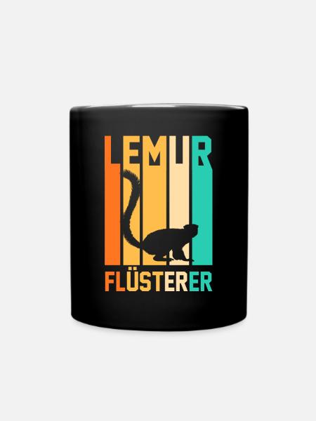 Lemur - Tasse einfarbig - Schwarz