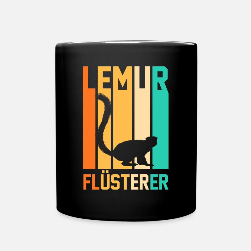 Lemur - Tasse einfarbig - Schwarz