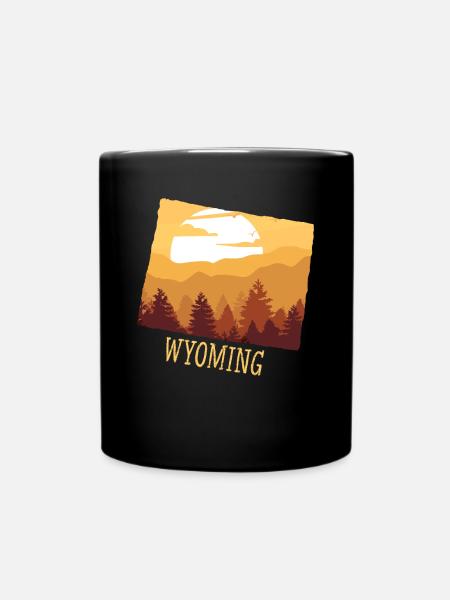 Wyoming - Tasse einfarbig - Schwarz