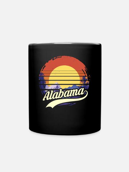 alabama - Tasse einfarbig - Schwarz
