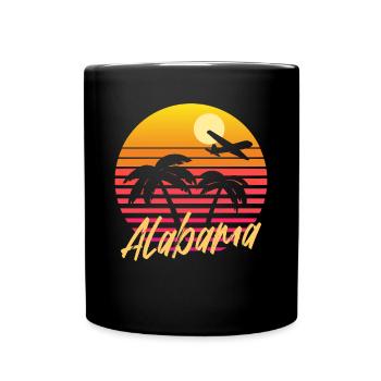 alabama - Tasse einfarbig - Schwarz - Vorne