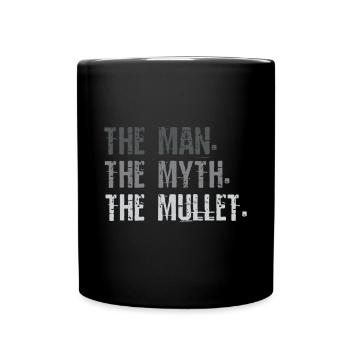 Mullet, L’homme Le mythe Le mulet - Mug uni - noir - Devant