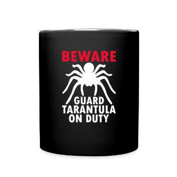 Spinnennetz Vogelspinne Spinnentier Spinnenliebhaber - Tasse einfarbig - Schwarz - Vorne