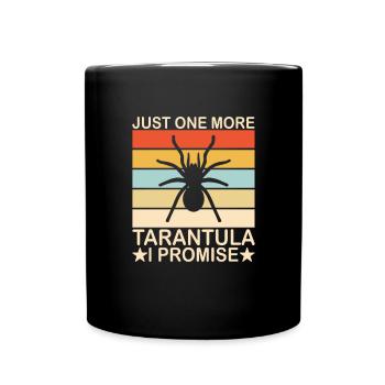 Spinnennetz Vogelspinne Spinnentier Spinnenliebhaber - Tasse einfarbig - Schwarz - Vorne