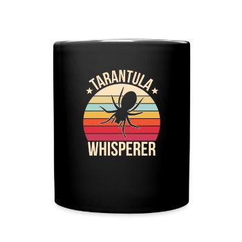 Spinnennetz Vogelspinne Spinnentier Spinnenliebhaber - Tasse einfarbig - Schwarz - Vorne