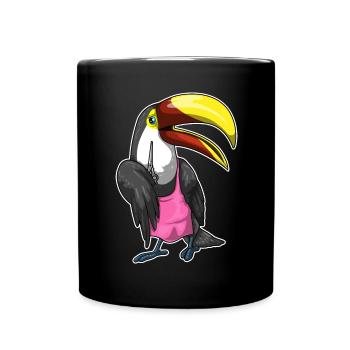 Ciseaux de coiffure Toucan - Mug uni - noir - Devant