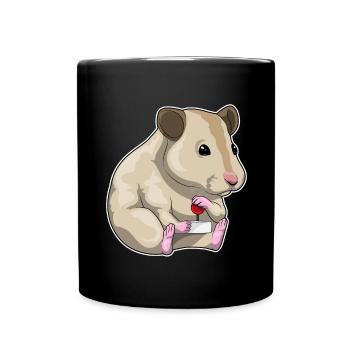 Hamster Gamer Controller - Tasse einfarbig - Schwarz - Vorne
