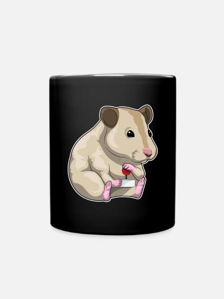 Hamster Gamer Controller - Tasse einfarbig - Schwarz