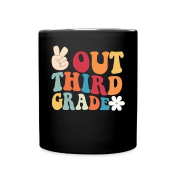 Frieden aus der dritten Klasse Graduation FriedenH - Tasse einfarbig - Schwarz - Vorne