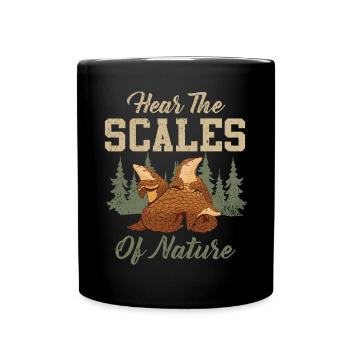 Nature's scales pangolins lovers - Full Colour Mug - black - Front