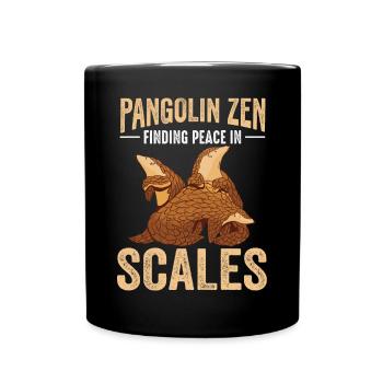 Peace In Sheds Pangolins Find Lovers - Full Colour Mug - black - Front