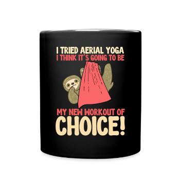 Aerial Silk Aerialist - Tasse einfarbig - Schwarz - Vorne